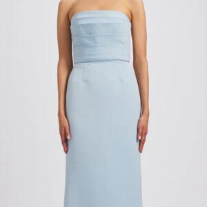 Amsale Sonia Ice Blue Dress